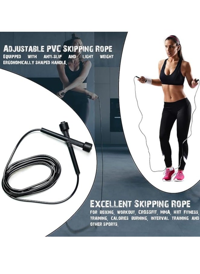 SportQ SportQ Lightweight Jump Rope for Fitness and Exercise - Adjustable Jump Ropes with Plastic Handles - Tangle Free for CrossFit, Gym, Cardio and Endurance Workout  - Image 3