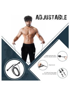 SportQ SportQ Lightweight Jump Rope for Fitness and Exercise - Adjustable Jump Ropes with Plastic Handles - Tangle Free for CrossFit, Gym, Cardio and Endurance Workout  - Image 5