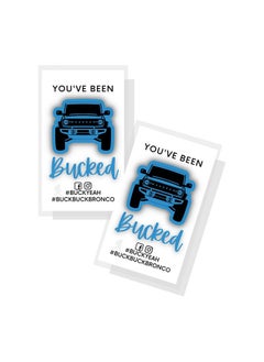 Lashicorn You’Ve Been Bucked Hang Tag With Velocity Blue Bronco Buck Buck Bronco 50 Pack 2 X 3.5 Inches Card Buck Yeah Bronco Tag Attach To Bronco Horse Figurine Buckbuckbronco Buckyeah  - Image 1
