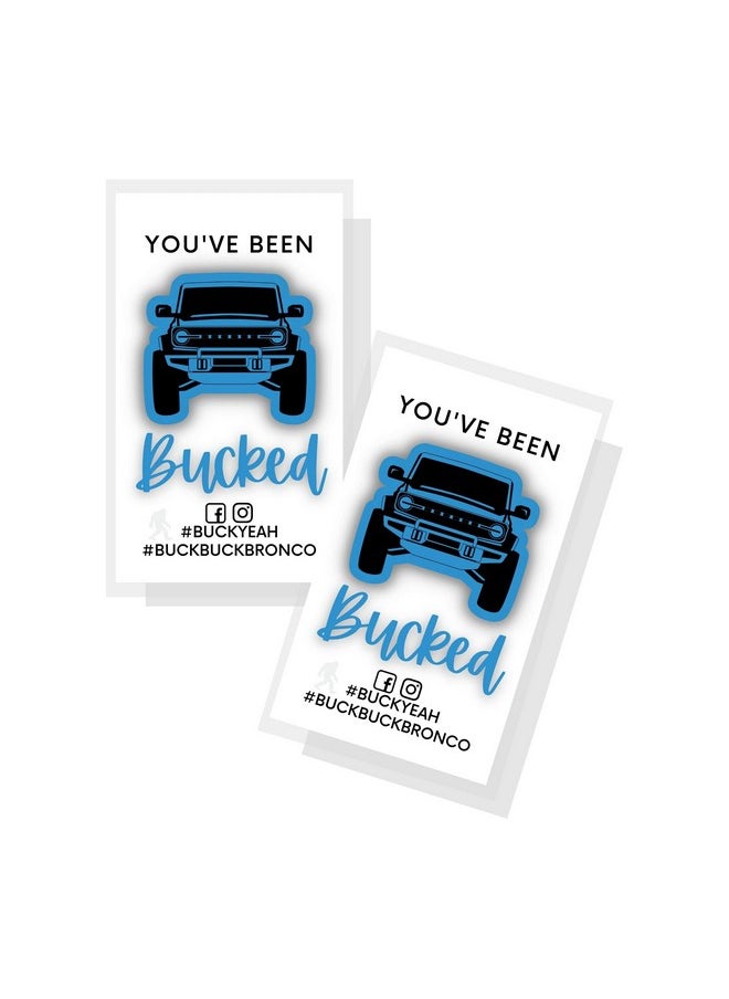 Lashicorn You’Ve Been Bucked Hang Tag With Velocity Blue Bronco Buck Buck Bronco 50 Pack 2 X 3.5 Inches Card Buck Yeah Bronco Tag Attach To Bronco Horse Figurine Buckbuckbronco Buckyeah  - Image 1