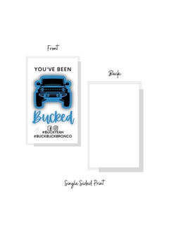 Lashicorn You’Ve Been Bucked Hang Tag With Velocity Blue Bronco Buck Buck Bronco 50 Pack 2 X 3.5 Inches Card Buck Yeah Bronco Tag Attach To Bronco Horse Figurine Buckbuckbronco Buckyeah  - Image 3