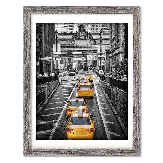 12X16 RUSTIC FRAMES SOLID WOOD DISPLAY PICTURES 11X14 WITH MAT OR 12X16 PHOTO WITHOUT MAT DISTRESSED WOODEN PICTURE FRAME WALL ART FOR LIVING ROOM WALL MOUNTING GRAY
