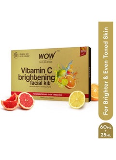 WOW Skin Science Vitamin C Brightening Facial Kit With Rose Water | For All Skin Types | 6 Easy Steps | For Brighter And Even Toned Skin |For Men & Women | Pack Of 7  - Image 2