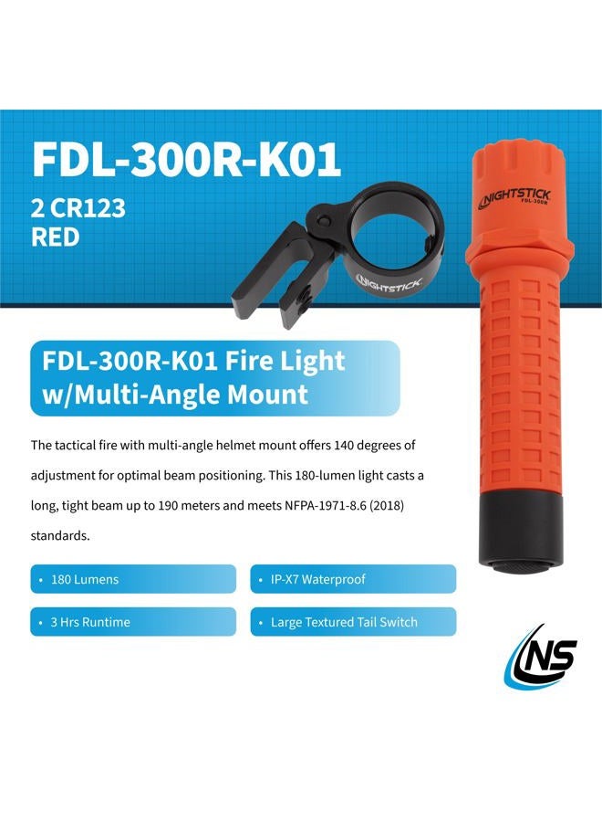 NIGHTSTICK FDL-300R-K01 Helmet Light Kits and Mounts, Red - Image 2