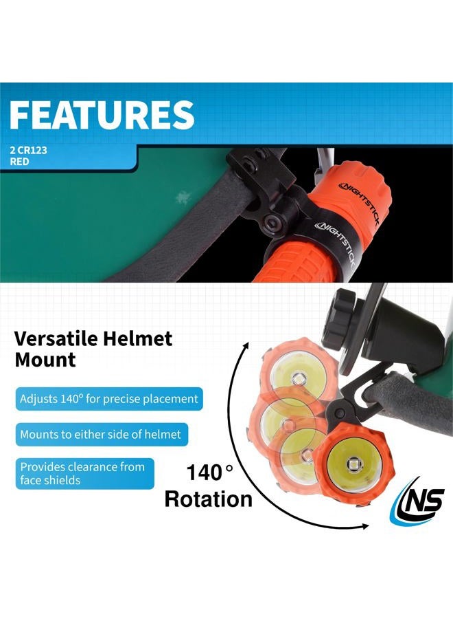 NIGHTSTICK FDL-300R-K01 Helmet Light Kits and Mounts, Red - Image 5