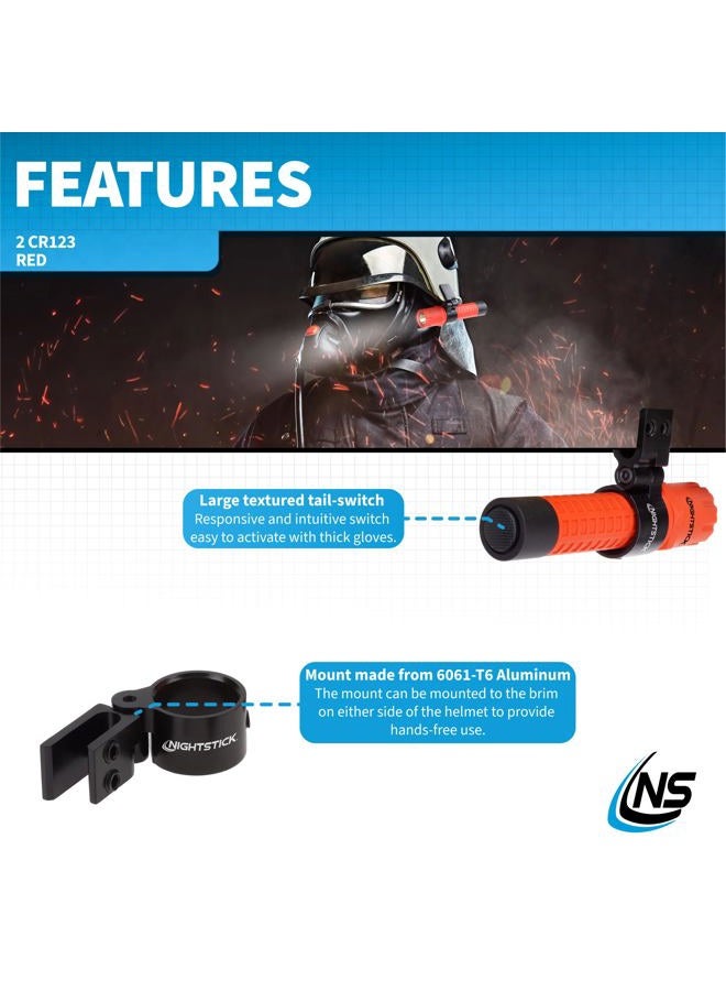 NIGHTSTICK FDL-300R-K01 Helmet Light Kits and Mounts, Red - Image 3