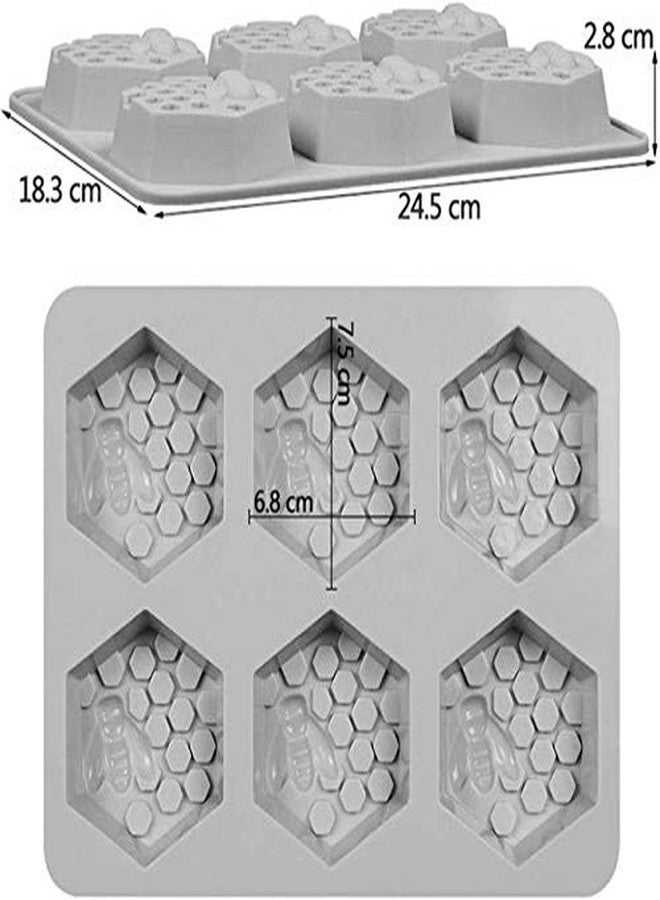 Perfect Pricee Soap, Candle, Resin Art and Crafting Tool, Muffin, Cake, Soap Bombs, Model, Repillica Moulds Mold DYI kit, Hobby Kits, Kids Activity Tool (Hexagoan) - Image 2