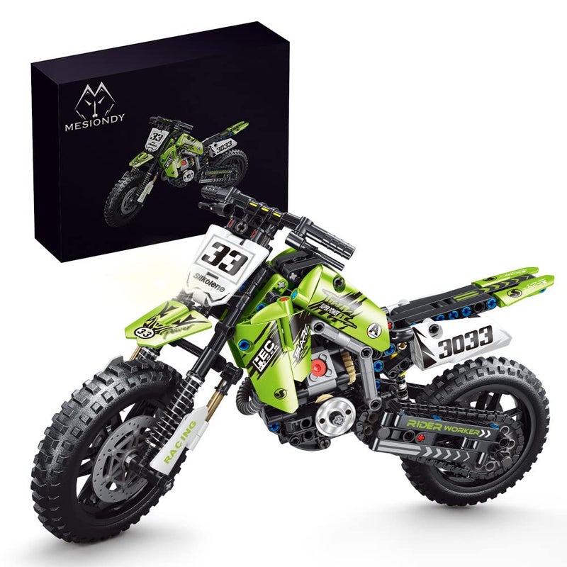 Mesiondy Motorcycle Toy Building Blocks Kit,Stem Bricks Sets,Toys for Boys & Adults,Build A Model Motorcycle, (476 Pieces)â€¦â€¦â€¦ - Image 1