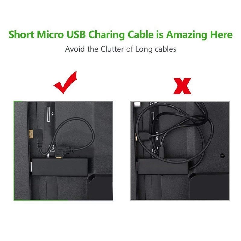 Herfair Mini USB Cable 6Inch Short MiniUSB Cable Right Angle USB-A to USB-Mini Data Charging Cable for Dash Cam, Rearview Mirror, Sat Nav, Camcorders, Cameras, Hard Drive & More (3-Pack) - Image 4