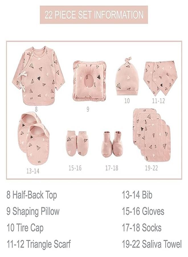 22-Piece Essential Clothing, Accessories, and Essentials for Newborns to 6-Month-Old Boys and Girls - Perfect for All Seasons, Newborn Baby Sleepwear Gift - Image 3