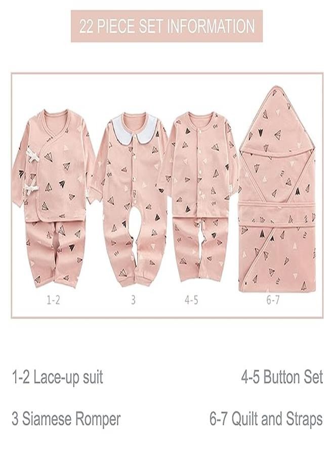 22-Piece Essential Clothing, Accessories, and Essentials for Newborns to 6-Month-Old Boys and Girls - Perfect for All Seasons, Newborn Baby Sleepwear Gift - Image 2