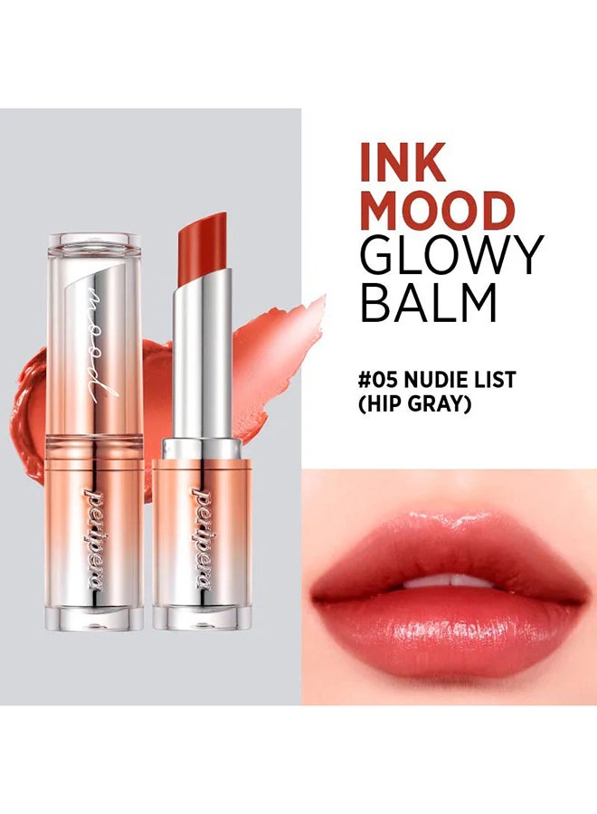 Peripera بلسم Ink Mood Glowy 005 Nudie List (Hip Grey) - Image 2