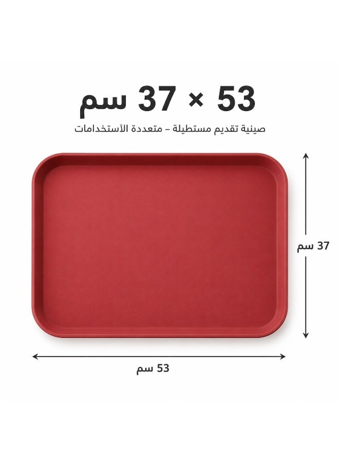 favilla Non-slip plastic serving tray, 53 x 37 cm, for restaurants, cafes, and kitchens – durable and easy to clean – Code 615 - Image 2