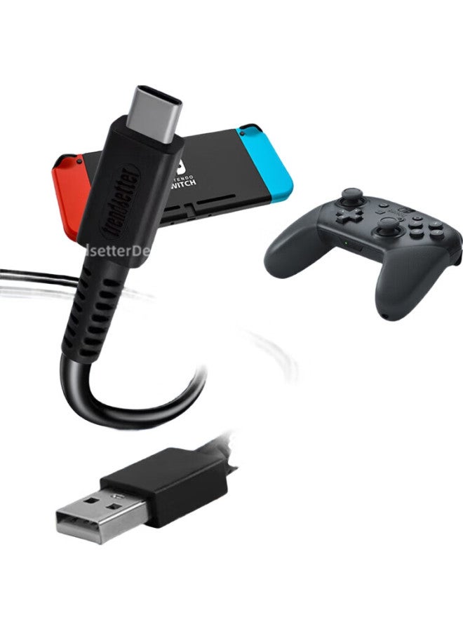 Win Potential Yingqian Type-C Data Cable For Nintendo Switch Pro Controller, 8Bitdo Sn30 M30 Pro 2 Charging Cable 1.5M - Image 1