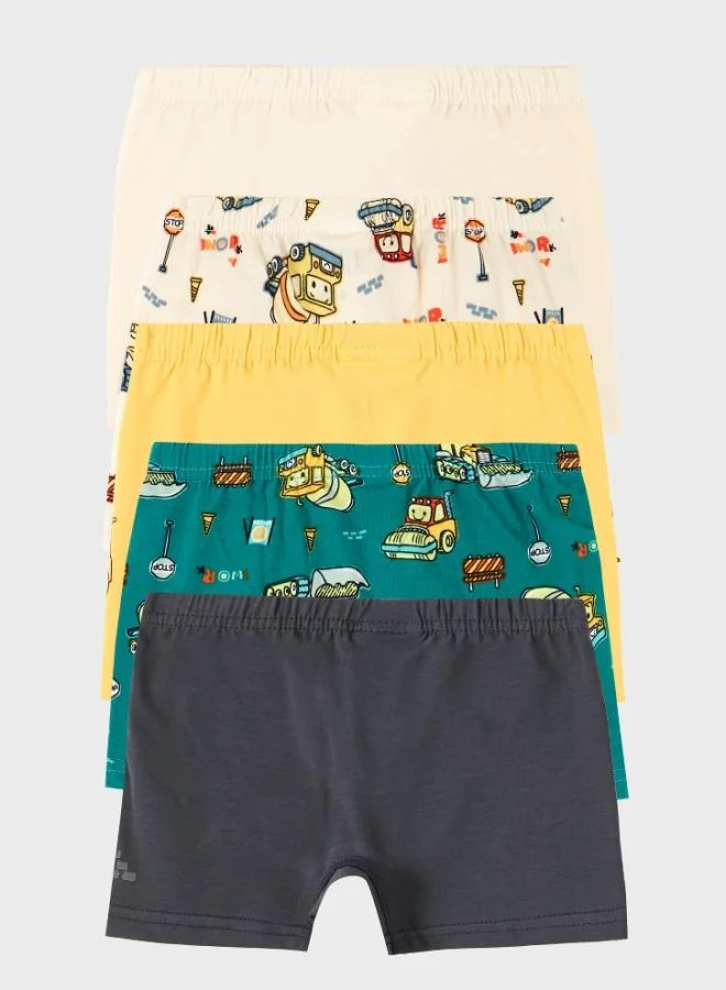 Lela Lela Patterned Stretch Cotton 5-Pack Boxer Boys Boxer 6651012KEPCE