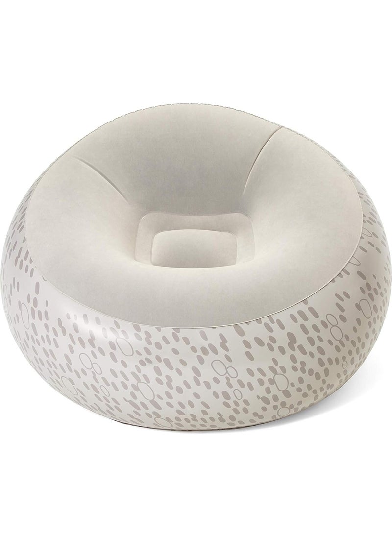 Bestway Inflatable Air Chair, Stand Up Pillow, for Indoor and Outdoor Use, Suitable for Children and Adults 112X112X66 CM (75052) (BEIGE)  - Image 1