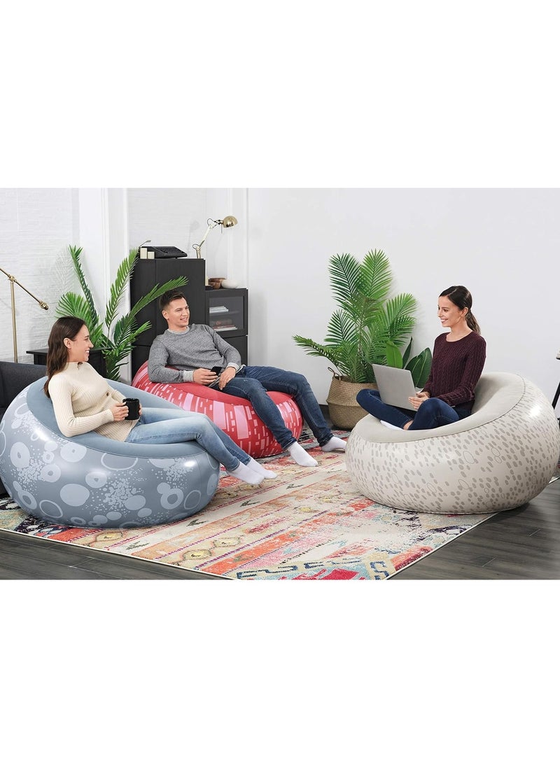Bestway Inflatable Air Chair, Stand Up Pillow, for Indoor and Outdoor Use, Suitable for Children and Adults 112X112X66 CM (75052) (BEIGE)  - Image 5