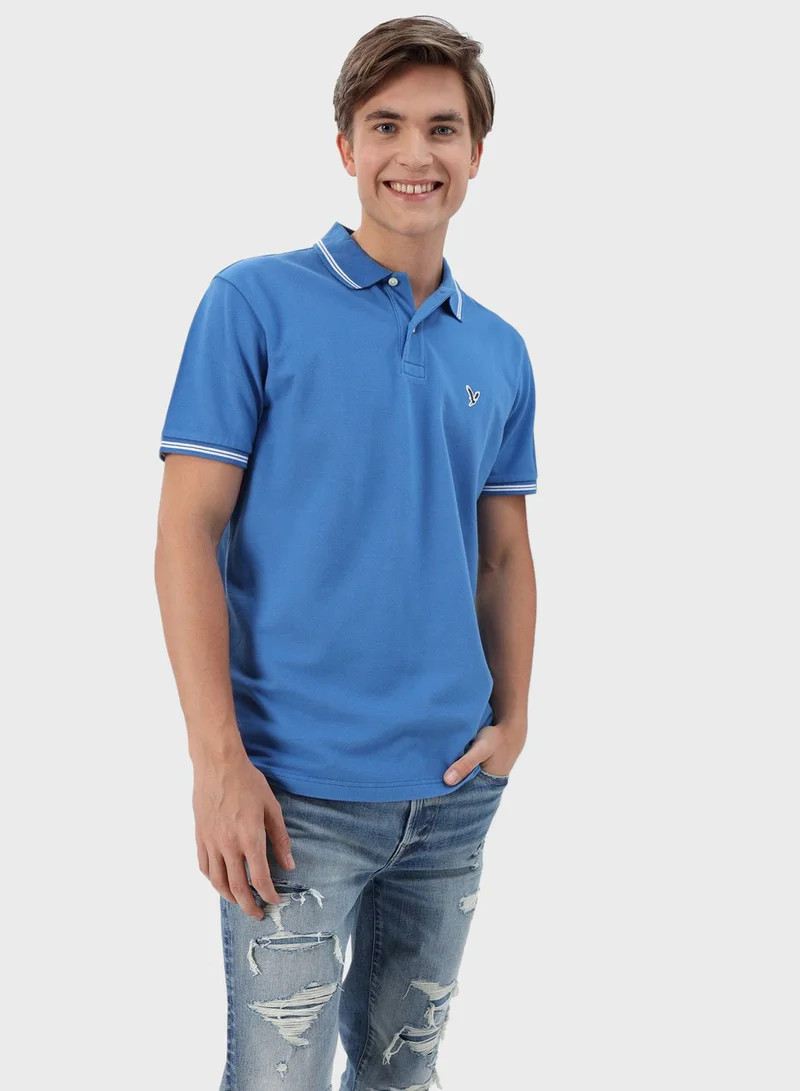 American Eagle Logo Pique Polo