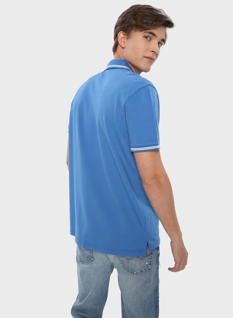 American Eagle Logo Pique Polo