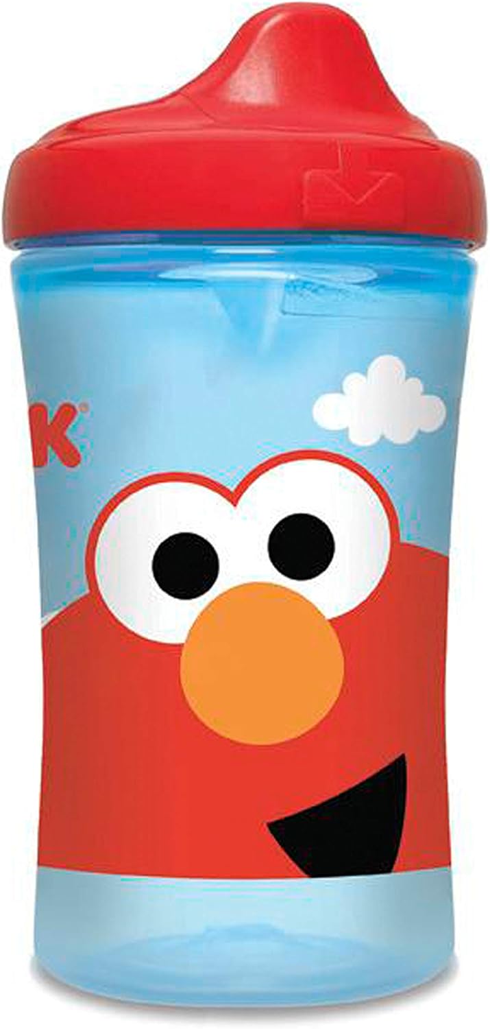 NUK كوب نوك من شارع السمسم بفتحة صلبة 10 أونصات عبوة من 2 خالية من BPA ومضادة للتسرب - Image 5