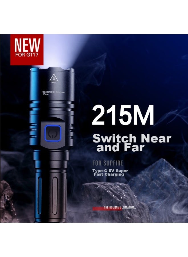 SupFire Gt17 High-Intensity Flashlight, Bright Long-Range Led Light, Rechargeable Mini Portable Household Outdoor Emergency Light - Image 4