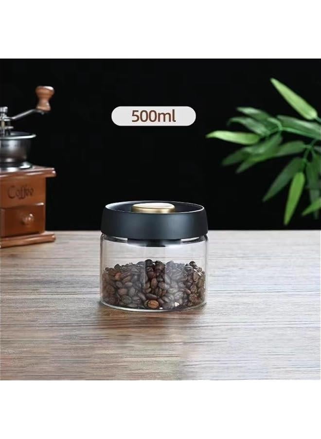 HOOKOR Coffee Canisters with Airtight Lid Seal, Kitchen Storage Jars, Food Storage Containers - Perfect for Coffee Beans, Candy, Spices, Tea, Sugar, Rice (500ml) - Image 2