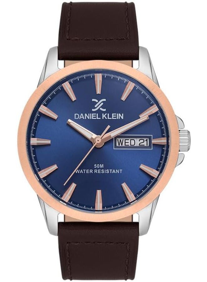 دانيل كلاين ساعة يد تناظرية من الجلد DK.1.13542-3 - Image 1