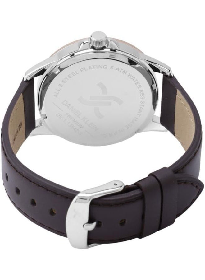 دانيل كلاين ساعة يد تناظرية من الجلد DK.1.13542-3 - Image 3