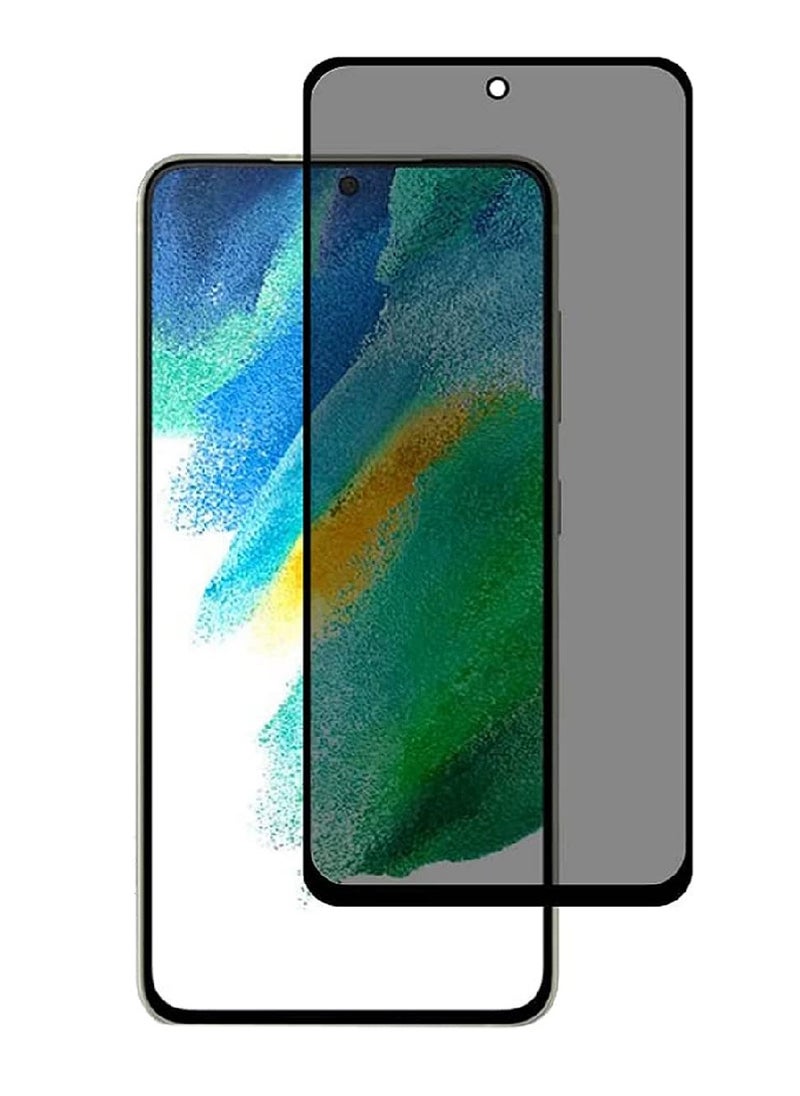 we3 Tempered Glass Screen Protector Anti-Spy Privacy Designed For Samsung Galaxy S21 FE Full Screen Coverage And Bubble Free  - Image 1