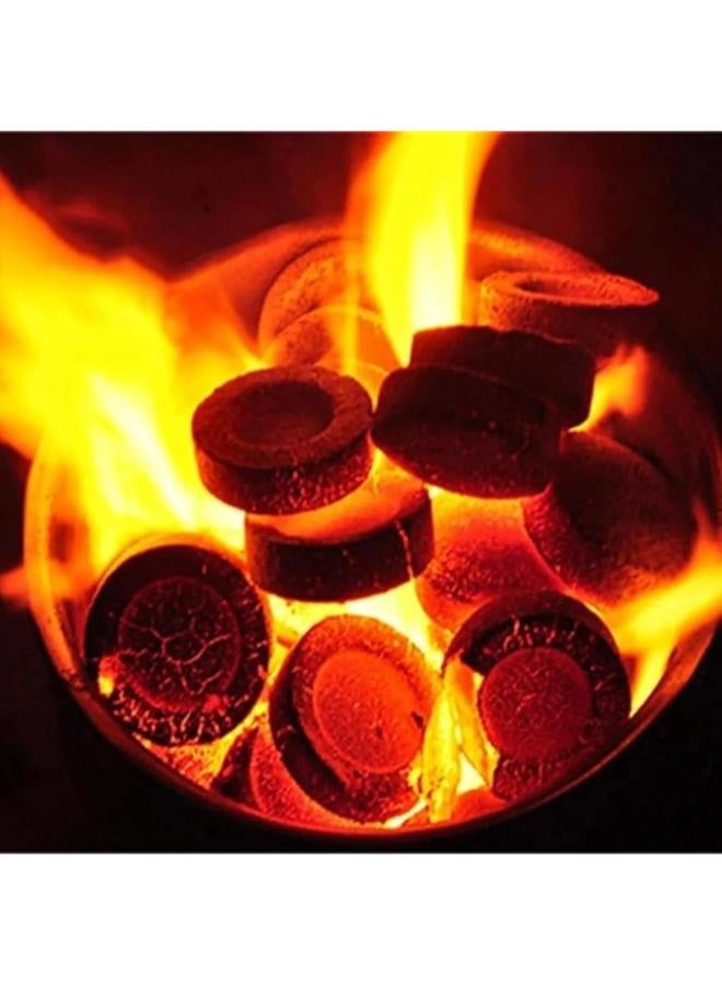 32-Pieces Bakhoor Charcoal Quick Ignite and Long Lasting Incense Coal Alshola Charcoal-33 mm  Easy Quick light Charcoal for Quick use - Image 4