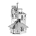 Fascinations Metal Earth 3D Metal Model Kits Harry Potter Set of 5 The Burrow Hogwarts Express Train Hagrids Hut Golden Snitch Gringotts Dragon - Image 3
