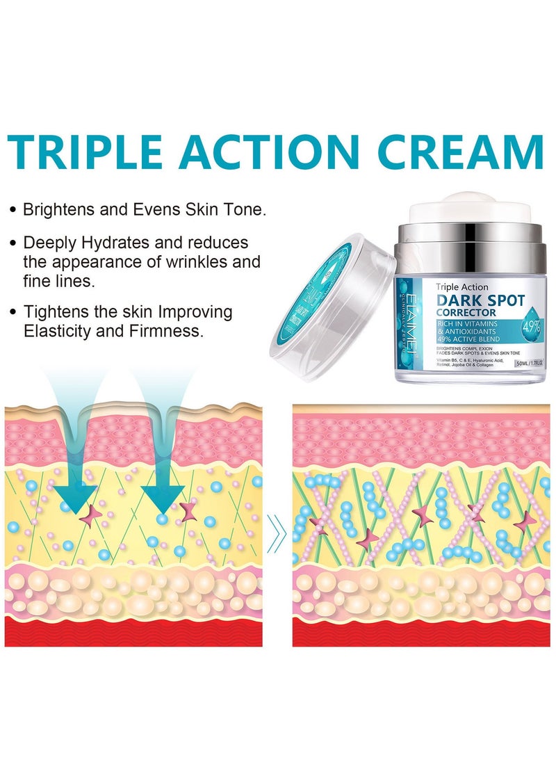 Elaimei Dark Spot Corrector For Face And Body, Dark Spot Corrector Cream, Melasma Treatment, Hyperpigmentation Treatment, Freckle Remover With Tranexamic Acid, Niacinamide, Squalane And Vitamin E Serum 50ml  - Image 5