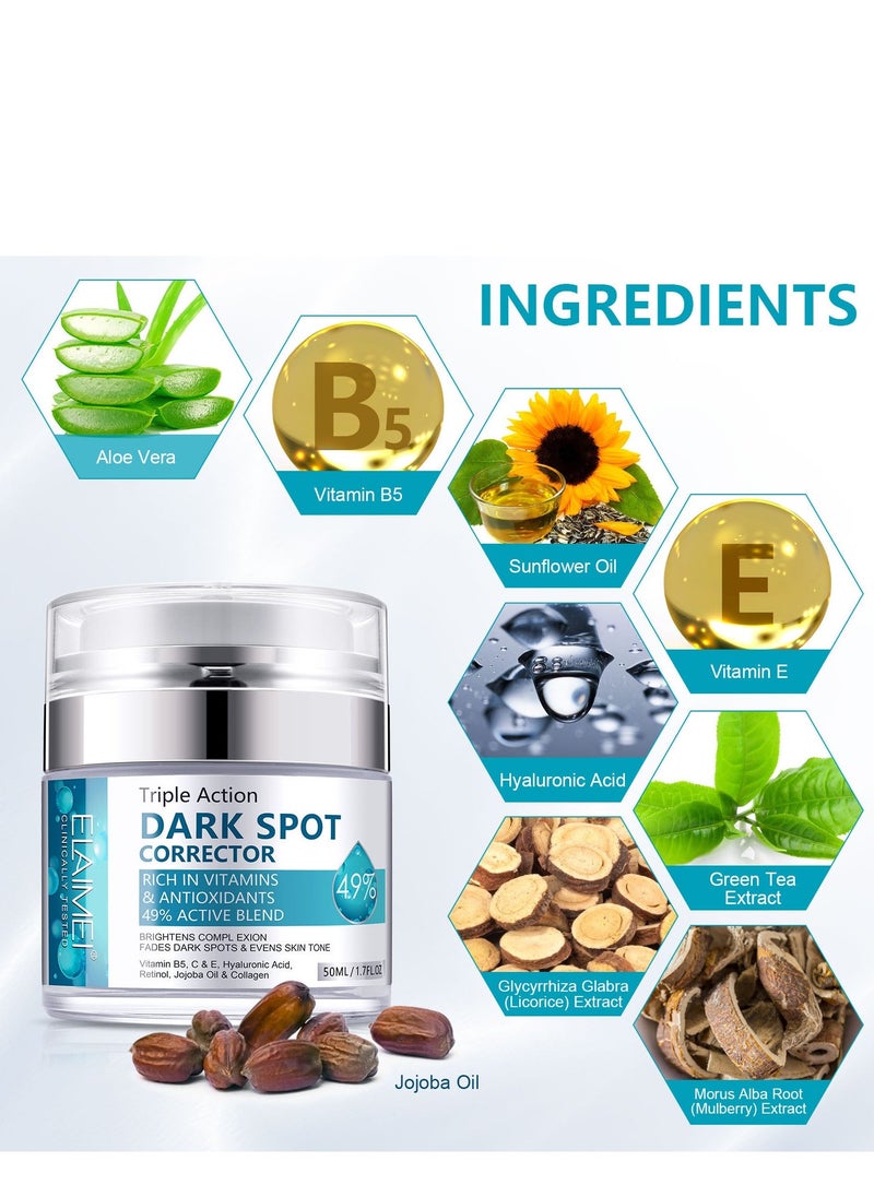 Elaimei Dark Spot Corrector For Face And Body, Dark Spot Corrector Cream, Melasma Treatment, Hyperpigmentation Treatment, Freckle Remover With Tranexamic Acid, Niacinamide, Squalane And Vitamin E Serum 50ml  - Image 4