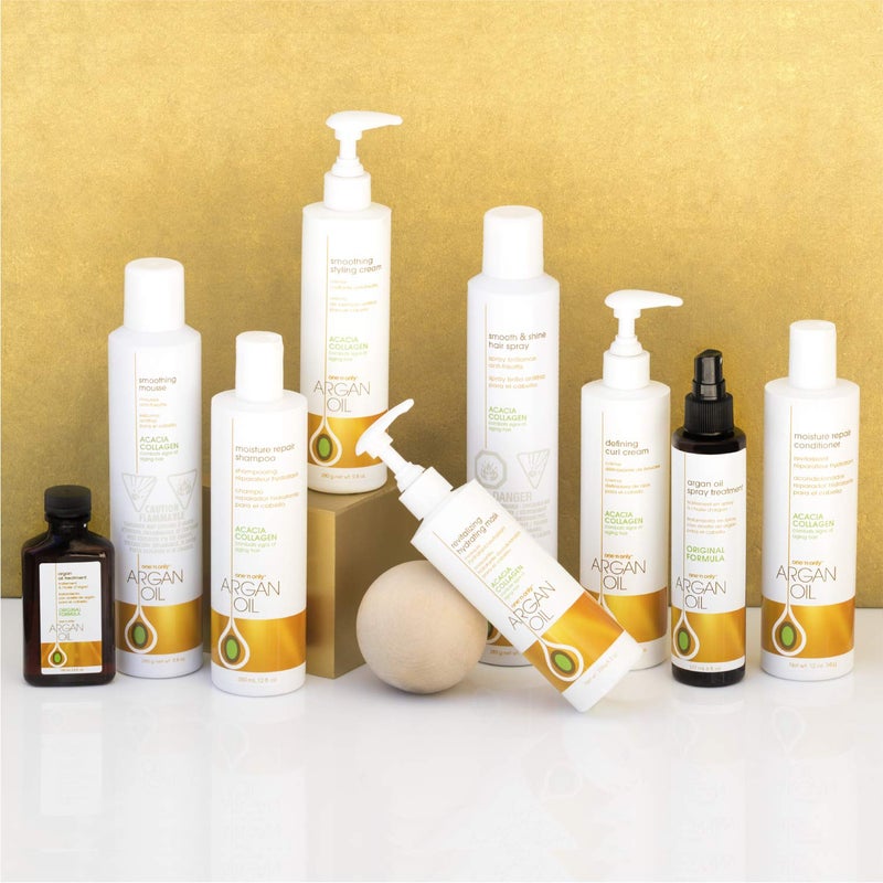 One N Only One 'n Only Argan Oil Smoothing Styling Cream, Helps Protect Hair Color, Eliminates Frizz, Hydrates, Adds Shine, Definition, and Texture for a Flexible Hold, 9.8 Ounces - Image 4