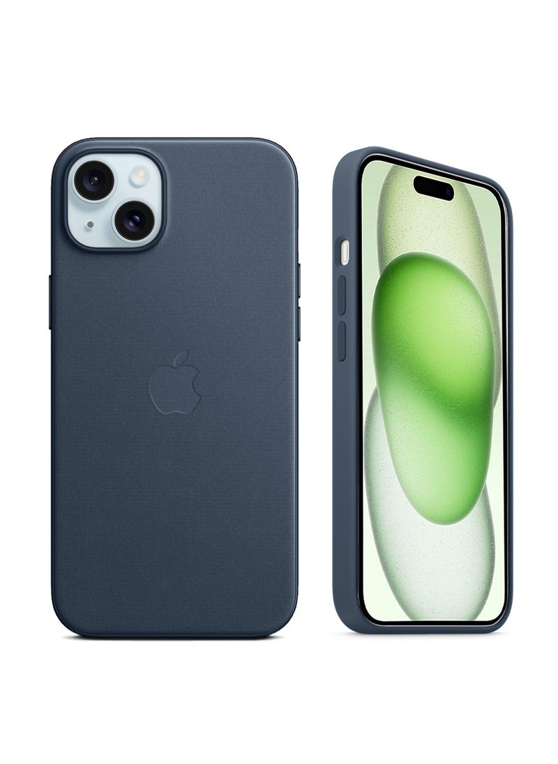 Wtech - Soft Liquid Silicone Case Cover With MagSafe For Apple iPhone 15 Plus 2023 Storm Blue - Image 1