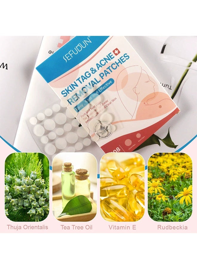 Sefudun Wart Removal Patches, Skin Care Removal Patches, High Strength, Quick and Easy Operation, Waterproof Invisible Stickers - 108 pieces	"Say goodbye to warts in a gentle way! Our botanical formula cares for your skin while working effectively. Let the patch do the work! Powerful ingredients penetrate deeply and break down warts easily. No stains, no stress! Each patch is individually wrapped for easy preservation. Be cautious and stay confident! Waterproof and invisible, works day and night. Take care of warts anytime, anywhere! Small and portable - perfect for home, work or travel." - Image 3