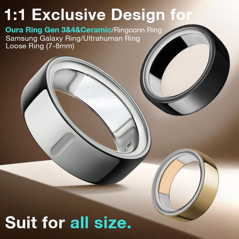 YWXTW [Cut Freely & Invisible for Oura Ring Size Adjuster, Waterproof Adhesive Guard Compatible with Samsung/Ultrahuman/Ringconn Ring, Thinner Sizers for Smart Ring, 3 Colors (120 PCS) - Image 2