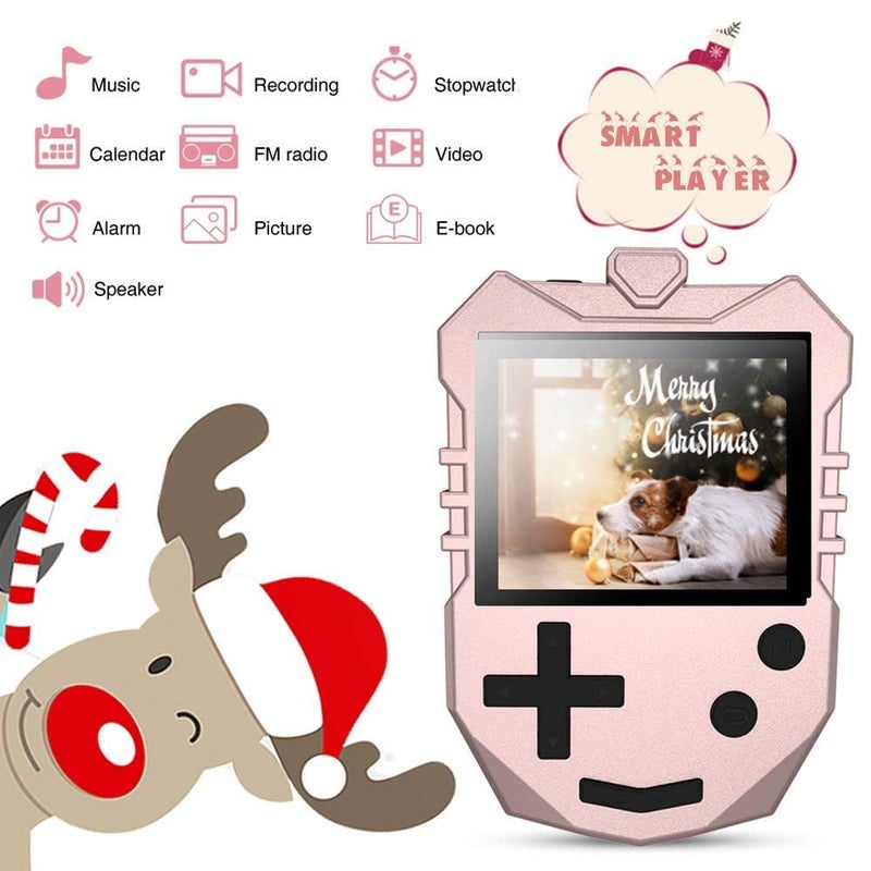 AGPTEK MP3 Player for Kids, Portable 8GB Music Player with Built-in Speaker, FM Radio, Voice Recorder, Expandable Up to 128GB, Rose Gold,K1 - Image 5