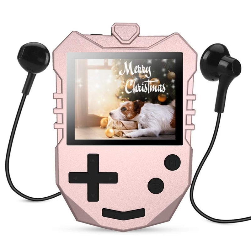 AGPTEK MP3 Player for Kids, Portable 8GB Music Player with Built-in Speaker, FM Radio, Voice Recorder, Expandable Up to 128GB, Rose Gold,K1 - Image 1