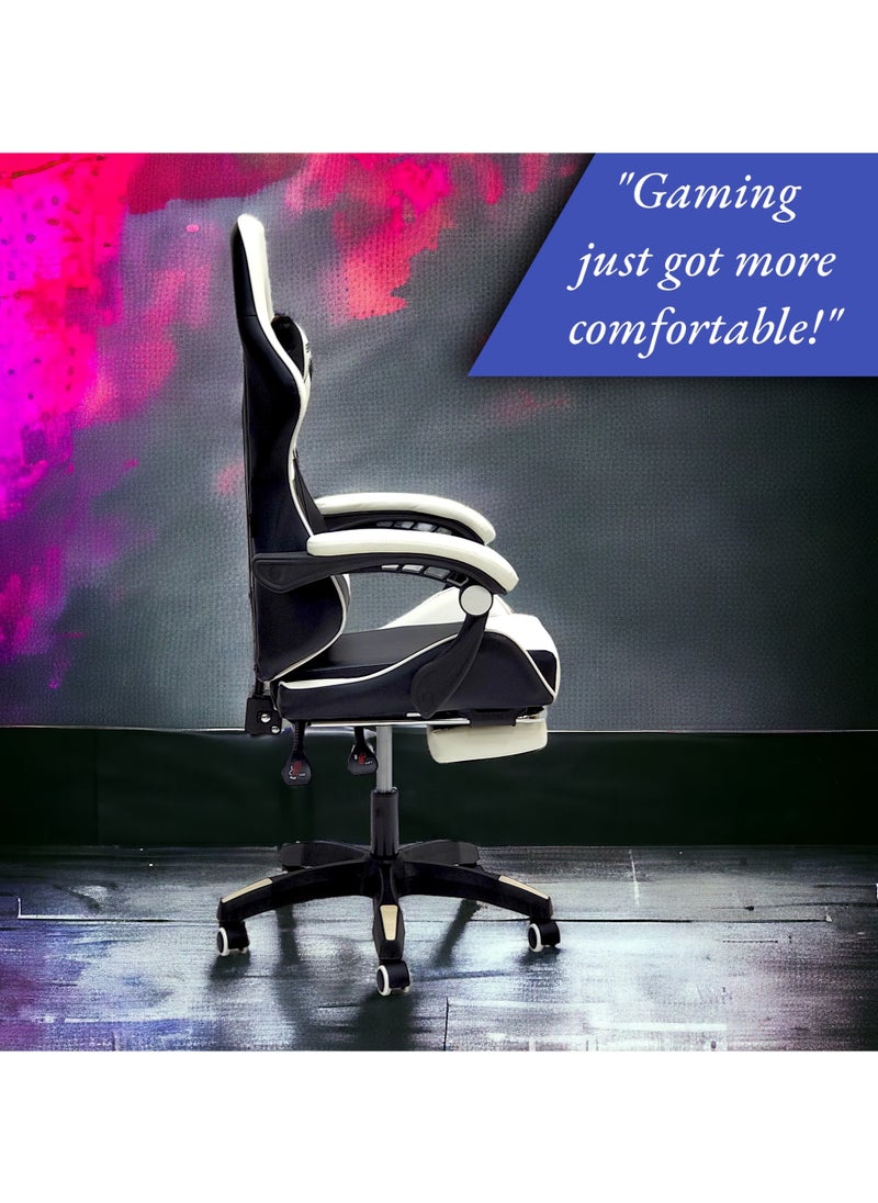 Sabir & Bros Furniture LLC - SBF Emperor Camp Gaming Chair, Reclining High Back PU Leather Office Desk Chair, Adjustable Headrest Footrest and Lumbar Support, Swivel Video Game Chair, Ergonomic Computer Gaming Chair - Image 1