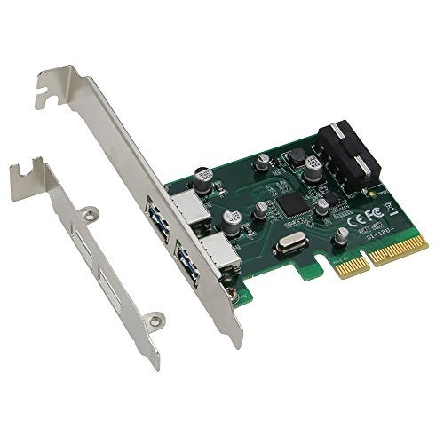 SEDNA - PCIE USB 3.1 2 Port Type A Adapter (10 Gbps) with Low Profile Bracket - Image 1