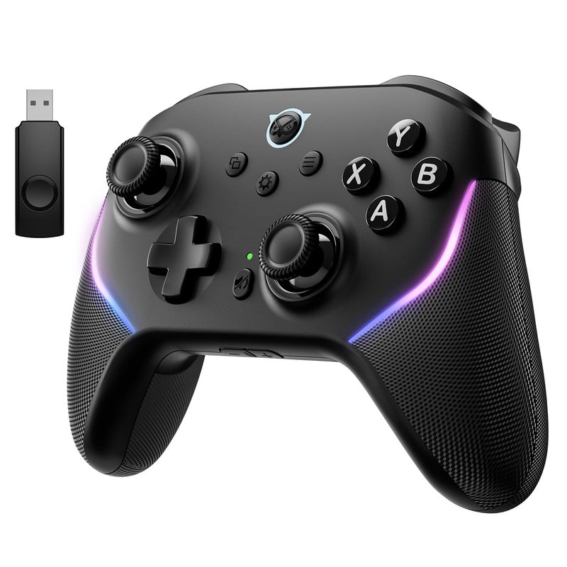 NYXI Master P1 Wireless PC Controller DualMode Triggers Hall Effect Joystick 1000Hz Polling Rate Mute control 6Axis Gyro Turbo Lockable Back Buttons for PCSwitchSwitch 2iOSAndroid