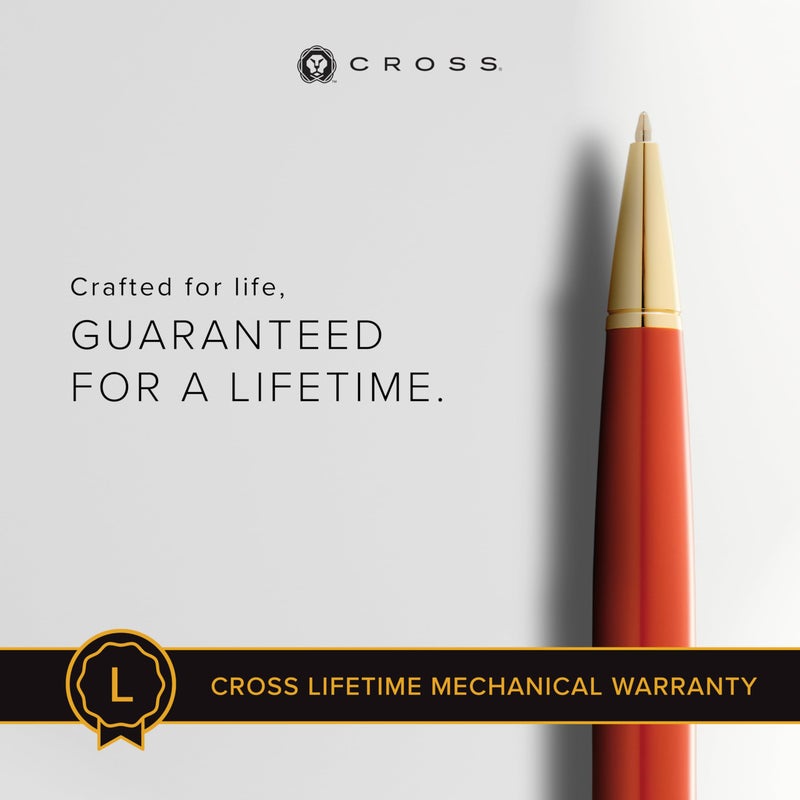 Cross Bailey Light Refillable Ballpoint Pen Presented in a Everyday Gift Box - Medium Point, Black Ink, Polished Amber - Image 3