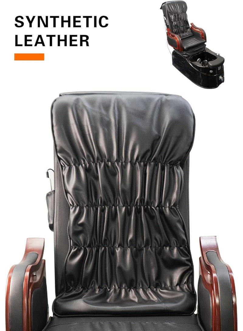 Meishida Electric Sofa Spa Chair Remote Control Settings, Electric Massager, Adjustable Chair & Foot Tub for Professional Beauty Spa Salon Barbershop Furniture (Black Brown)  - Image 2