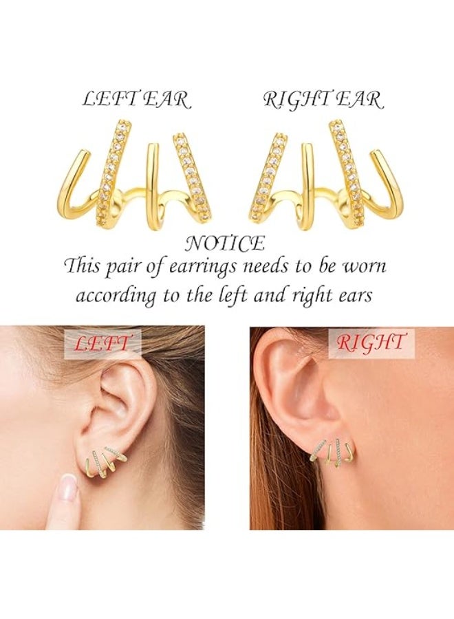 1 Pair Elegant & Simple U-Shaped Earrings, Women's Fashion Studs, Zinc Alloy with Stainless Steel Posts, All-Season Versatile Jewelry Accessory for Daily & Celebration Wear  - Image 3
