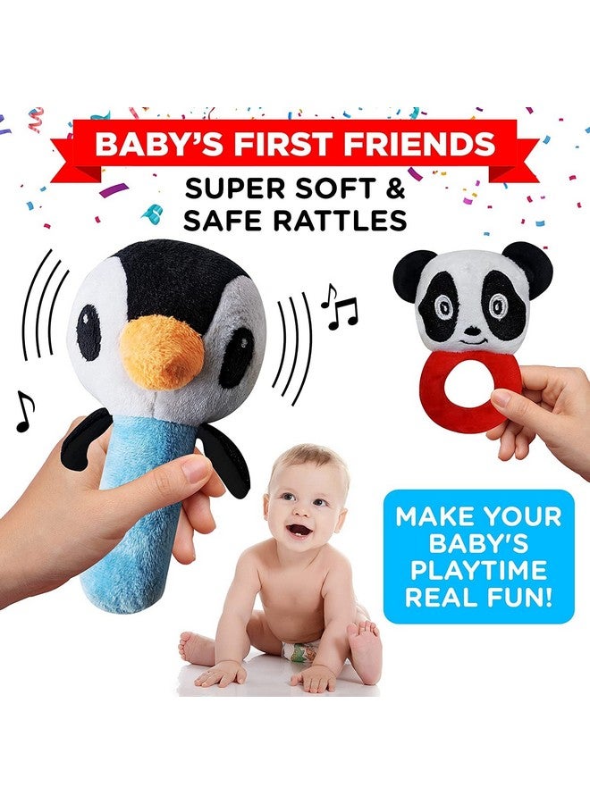 Einstein Box مجموعة هدايا وألعاب أينشتاين للأطفال حديثي الولادة من عمر 0 إلى 12 شهرًا | بطاقات فلاش بتباين عالٍ للتحفيز البصري وتطوير الحواس | ألعاب أطفال، جلاجل وكتاب بتباين عالٍ - Image 3