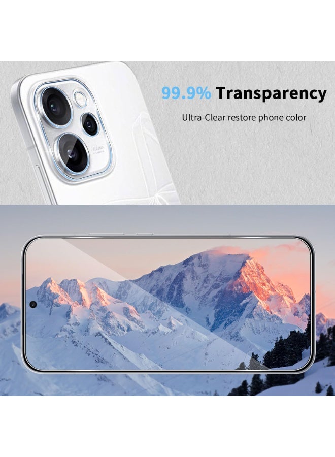 general Screen Protector Compatible with OPPO Reno 15 5G for Tempered Glass, Pack of 2 Protective Glass & 2 Camera Protective Film, HD Screen Protector & Camera Protection, 9H Hardness Tempered Glass - Image 4
