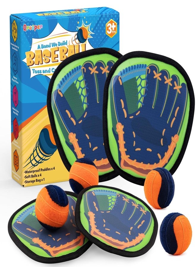 Qrooper Toss and Catch Ball Game Kids Toys for 3 4 5 6 7 8 Year Old Boys Girl Birthday Gift, Easter Basket Stuffers Outdoor Games Yard Play Beach Pool Toys for Kids Age 4-8 8-12 Toddler Baseball Glove - Image 1