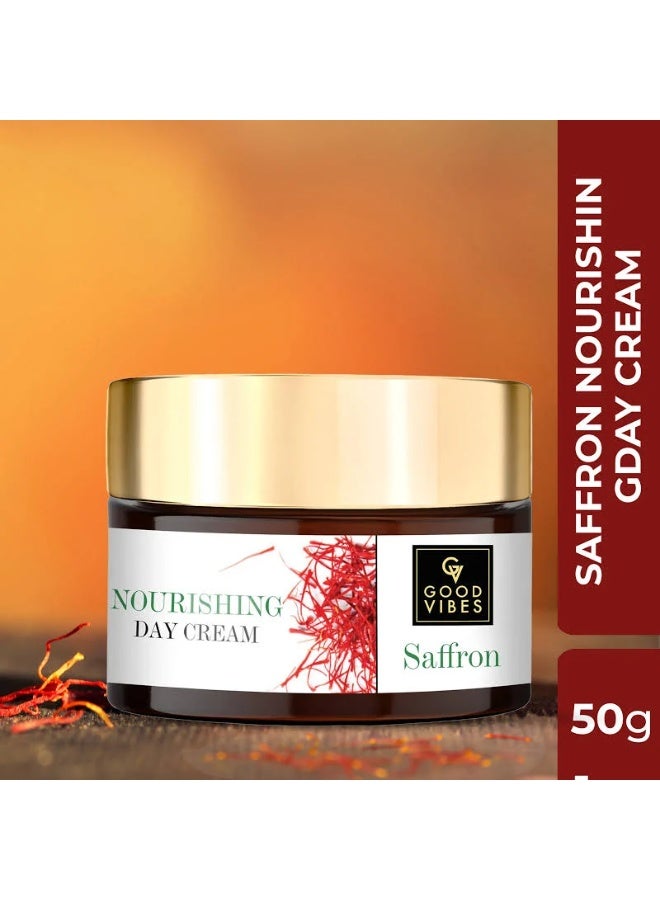 Good Vibes Saffron Nourishing Day Cream | Hydrating, Glow | With Coffee | No Parabens, No Sulphates, No Mineral Oil, No Animal Testing (50 g) - Image 3
