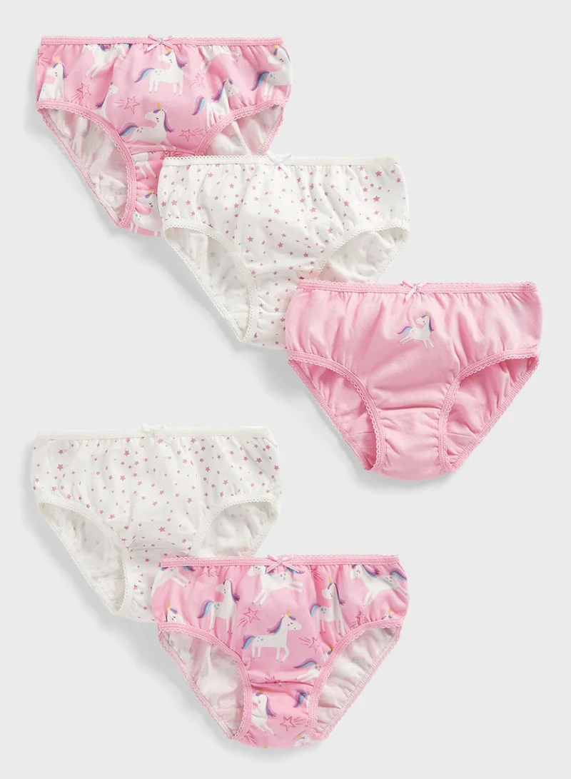mothercare Youth 5 Pack Printed Briefs